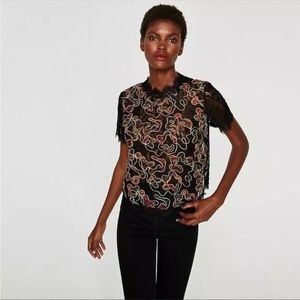 Zara lace shirt
